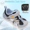 image:imageJOINFREE Toddler Sandals Kids Wide Girls Boys Aqua Athletic Sneakers Barefoot Beach Sandals QuickyDry Nonslip Outdoor Water Sports Hiking Sandals Summer Water Shoes for Pool River SwimBluegrey