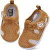 image:imageJOINFREE Baby Water Shoes Boys Girls Sandals Toddler Barefoot Beach Swim Shoes Baby Lightweight Summers Shoes Little Kids QuickDry Auqa Socks for Pool RiverBrown