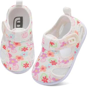 image:imageJOINFREE Baby Water Shoes Boys Girls Sandals Toddler Barefoot Beach Swim Shoes Baby Lightweight Summers Shoes Little Kids QuickDry Auqa Socks for Pool RiverFlower