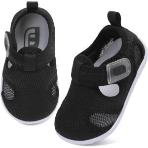 image:imageJOINFREE Baby Water Shoes Boys Girls Sandals Toddler Barefoot Beach Swim Shoes Baby Lightweight Summers Shoes Little Kids QuickDry Auqa Socks for Pool RiverBlack