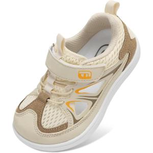image:imageJOINFREE Toddler Sandals Kids Wide Girls Boys Aqua Athletic Sneakers Barefoot Beach Sandals QuickyDry Nonslip Outdoor Water Sports Hiking Sandals Summer Water Shoes for Pool River SwimBeige