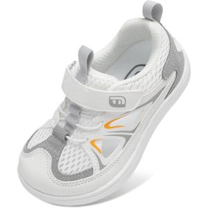 image:imageJOINFREE Toddler Sandals Kids Wide Girls Boys Aqua Athletic Sneakers Barefoot Beach Sandals QuickyDry Nonslip Outdoor Water Sports Hiking Sandals Summer Water Shoes for Pool River SwimWhite