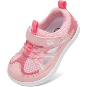 image:imageJOINFREE Toddler Sandals Kids Wide Girls Boys Aqua Athletic Sneakers Barefoot Beach Sandals QuickyDry Nonslip Outdoor Water Sports Hiking Sandals Summer Water Shoes for Pool River SwimPink