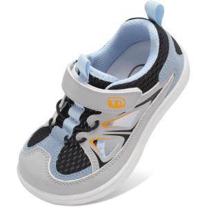 image:imageJOINFREE Toddler Sandals Kids Wide Girls Boys Aqua Athletic Sneakers Barefoot Beach Sandals QuickyDry Nonslip Outdoor Water Sports Hiking Sandals Summer Water Shoes for Pool River SwimBluegrey